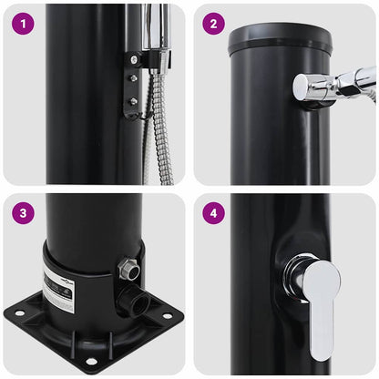 Udendørs Solbruser 217 Cm Pvc Og Aluminium - Billede 8