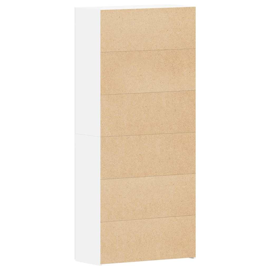 Sko Skab Med Hylde 80 X 35.5 X 180 Cm Konstrueret Træ - Billede 8