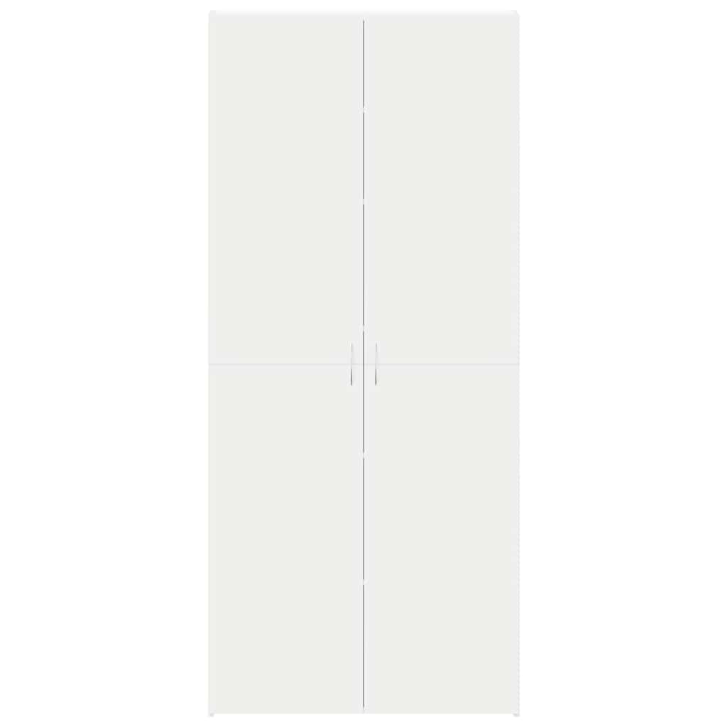 Sko Skab Med Hylde 80 X 35.5 X 180 Cm Konstrueret Træ - Billede 6