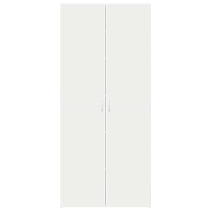 Sko Skab Med Hylde 80 X 35.5 X 180 Cm Konstrueret Træ - Billede 6