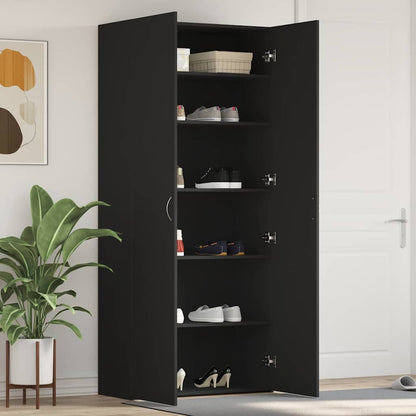 Sko Skab Med Hylde 80 X 35.5 X 180 Cm Konstrueret Træ