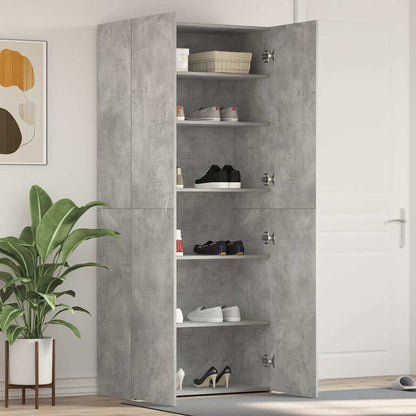 Sko Skab Med Hylde 80 X 35.5 X 180 Cm Konstrueret Træ