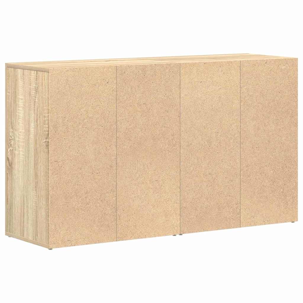 Sideboard Med Skuffe Sonoma-eg 120 X 36 X 69 Cm Konstrueret Træ - Billede 8
