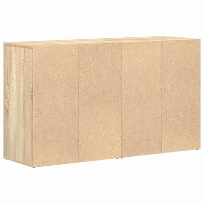 Sideboard Med Skuffe Sonoma-eg 120 X 36 X 69 Cm Konstrueret Træ - Billede 8