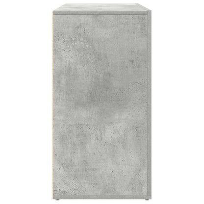 Sideboard Med Skuffe Betongrå 120 X 36 X 69 Cm Konstrueret Træ - Billede 7