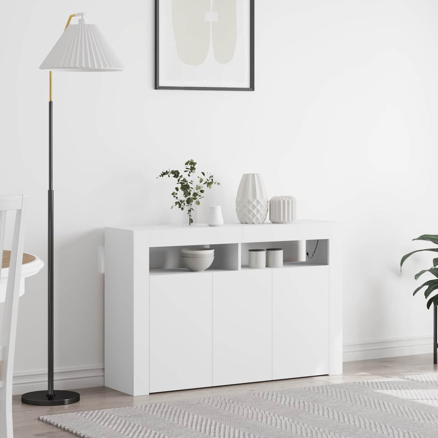 Sideboard 116 X 30 X 75 Cm Konstrueret Træ - Variant 3333876