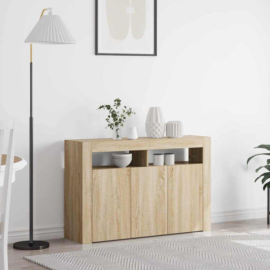 Sideboard Sonoma-eg 116 X 30 X 75 Cm Konstrueret Træ - Hovedbillede