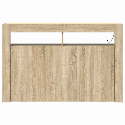 Sideboard Sonoma-eg 116 X 30 X 75 Cm Konstrueret Træ - Billede 7