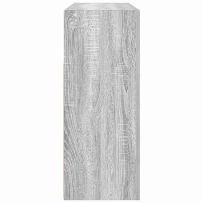 Sideboard Grå Sonoma-eg 116 X 30 X 75 Cm Konstrueret Træ - Billede 8
