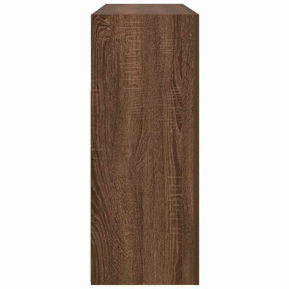 Sideboard Brun Eg 116 X 30 X 75 Cm Konstrueret Træ - Billede 8