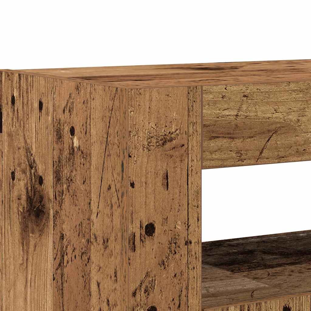 Sideboard Gammelt Træ 116 X 30 X 75 Cm Konstrueret Træ - Billede 10