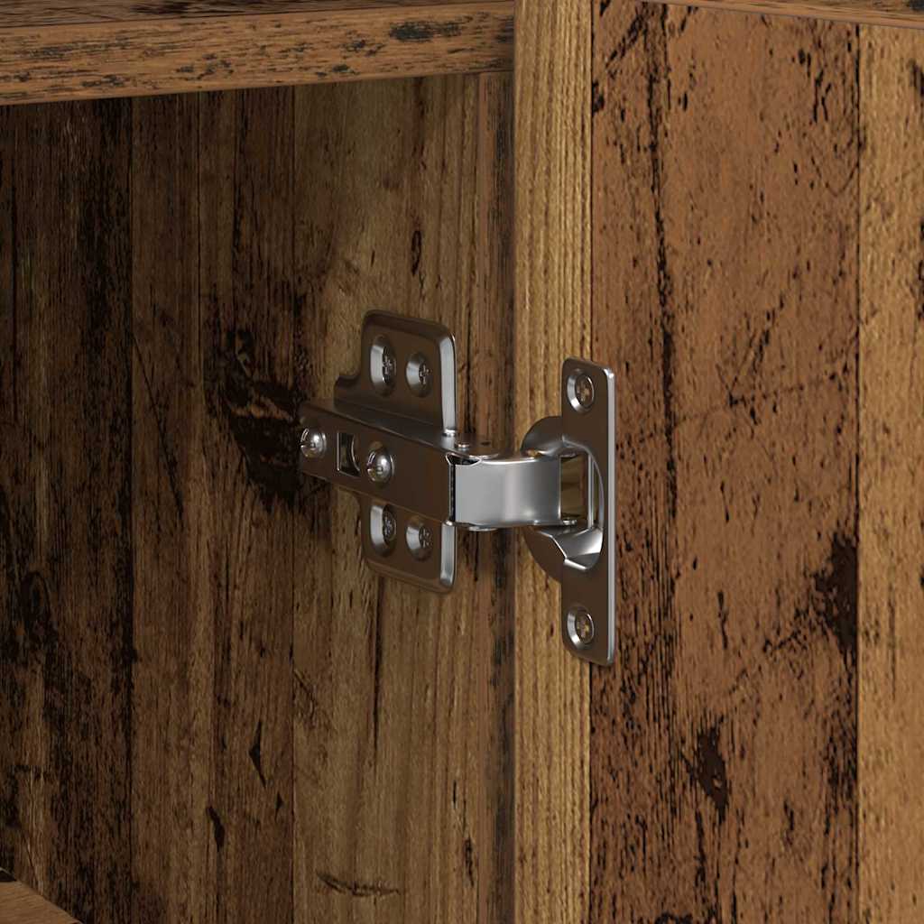 Sideboard Gammelt Træ 116 X 30 X 75 Cm Konstrueret Træ - Billede 11