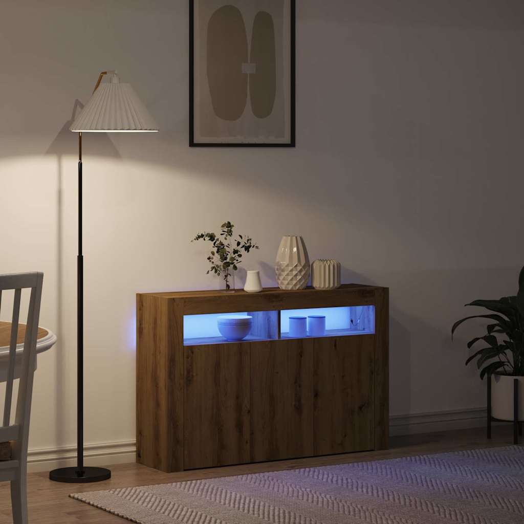 Sideboard Artisan Eg 116 X 30 X 75 Cm Konstrueret Træ - Billede 5