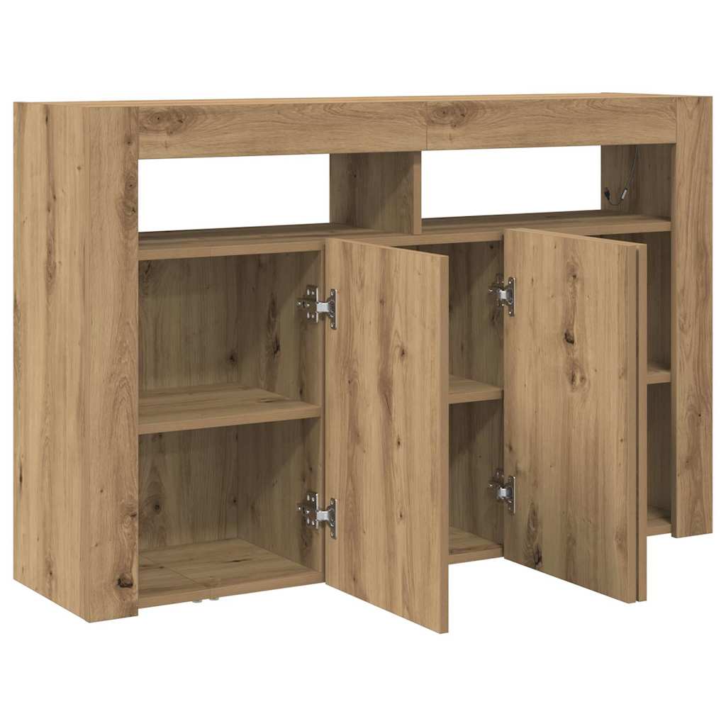 Sideboard Artisan Eg 116 X 30 X 75 Cm Konstrueret Træ - Billede 6