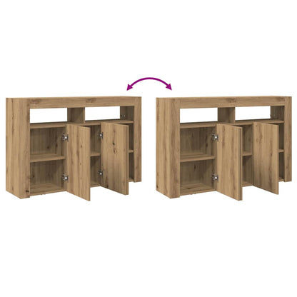 Sideboard Artisan Eg 116 X 30 X 75 Cm Konstrueret Træ - Billede 13