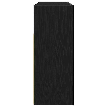 Sideboard Sort Eg 116 X 30 X 75 Cm Konstrueret Træ - Billede 8