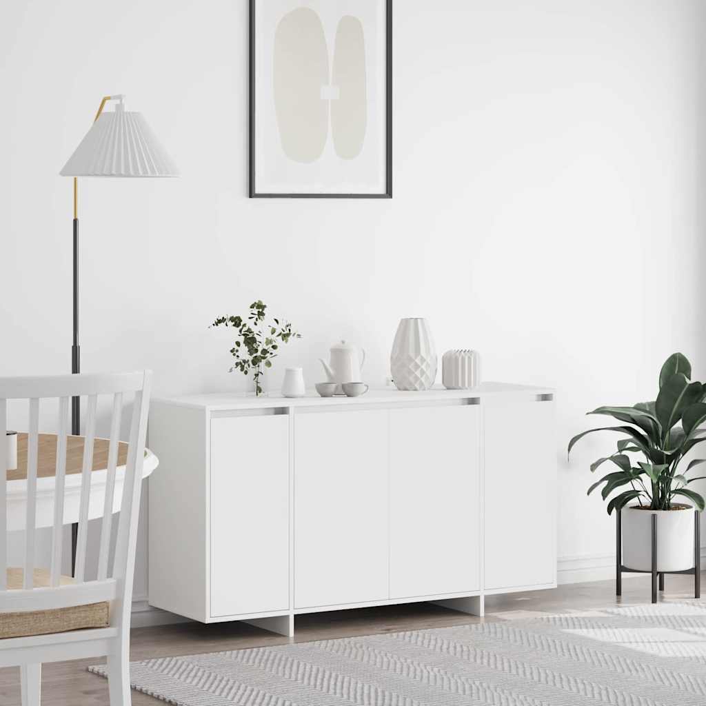 Sideboard Hvid 135 X 41 X 69 Cm Konstrueret Træ - Hovedbillede
