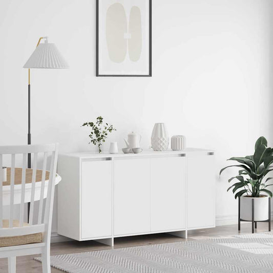 Sideboard Hvid 135 X 41 X 69 Cm Konstrueret Træ - Hovedbillede