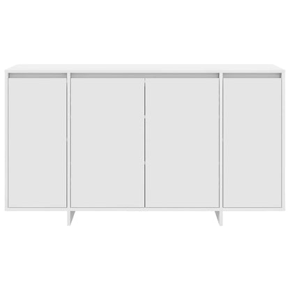 Sideboard Hvid 135 X 41 X 69 Cm Konstrueret Træ - Billede 6