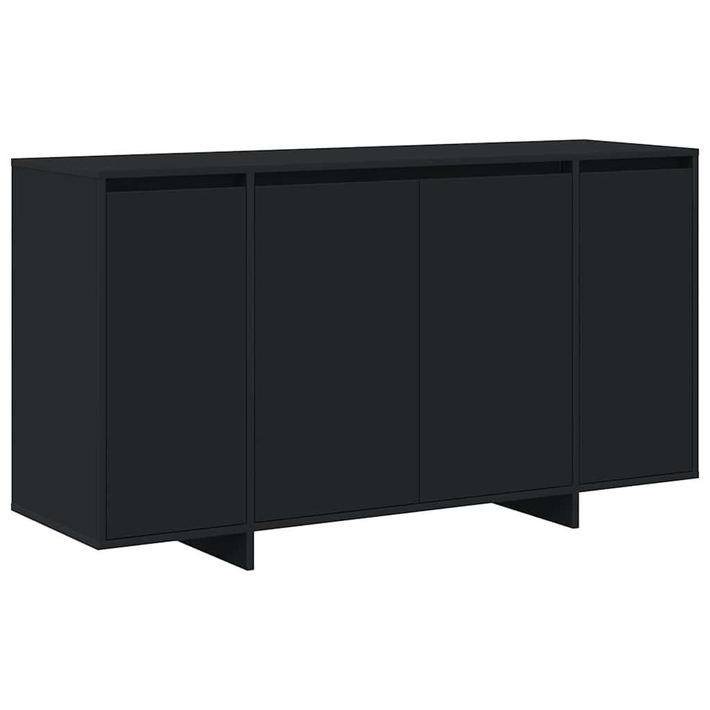 Sideboard Sort 135 X 41 X 69 Cm Konstrueret Træ - Billede 2