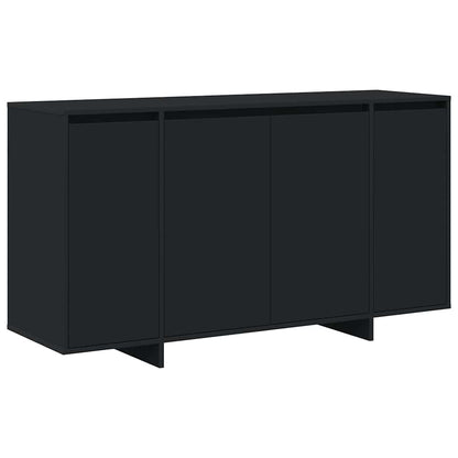 Sideboard Sort 135 X 41 X 69 Cm Konstrueret Træ - Billede 2