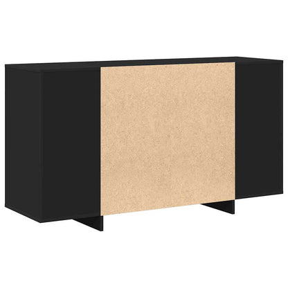 Sideboard Sort 135 X 41 X 69 Cm Konstrueret Træ - Billede 8