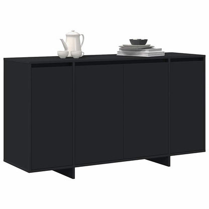 Sideboard Sort 135 X 41 X 69 Cm Konstrueret Træ - Billede 3