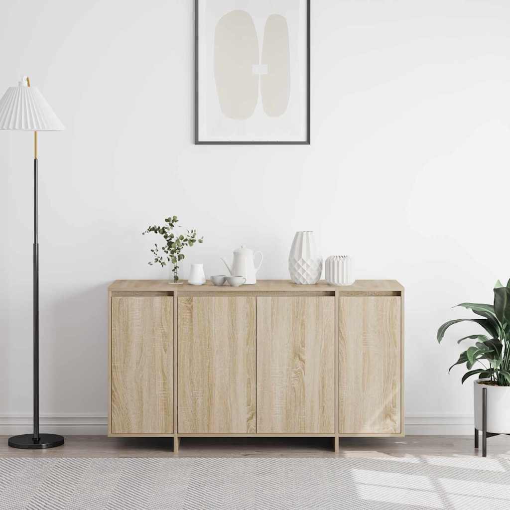 Sideboard Sonoma-eg 135 X 41 X 69 Cm Konstrueret Træ - Billede 4