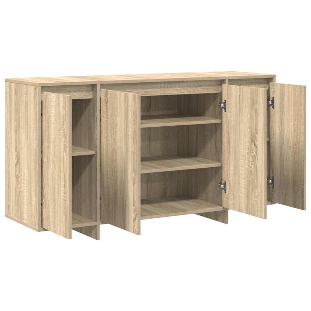 Sideboard Sonoma-eg 135 X 41 X 69 Cm Konstrueret Træ - Billede 5