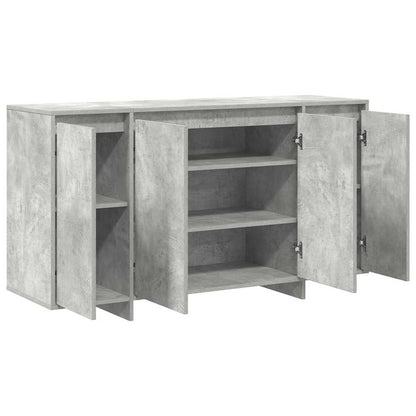 Sideboard Betongrå 135 X 41 X 69 Cm Konstrueret Træ - Billede 5