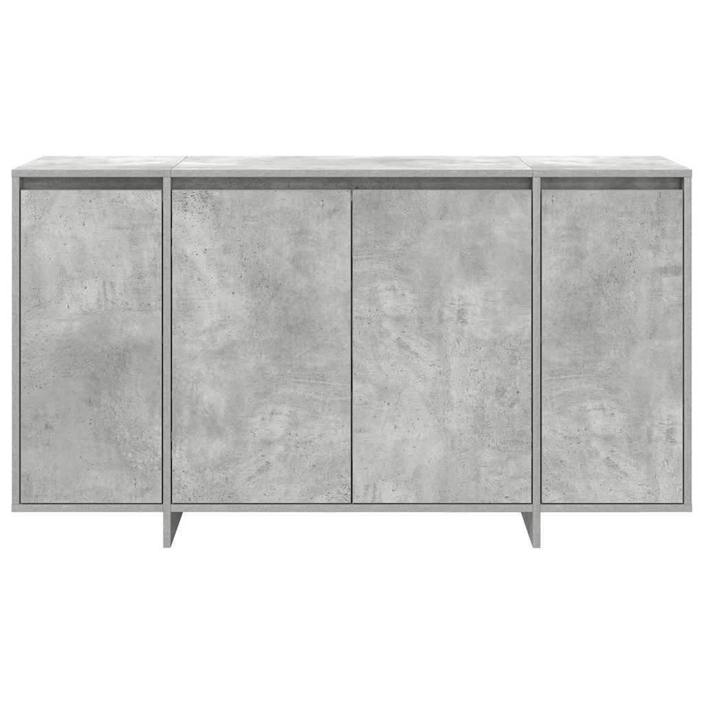 Sideboard Betongrå 135 X 41 X 69 Cm Konstrueret Træ - Billede 6