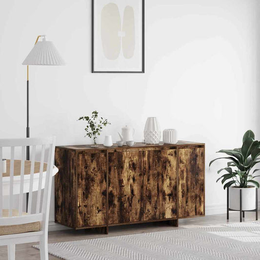 Sideboard Røget Eg 135 X 41 X 69 Cm Konstrueret Træ - Hovedbillede