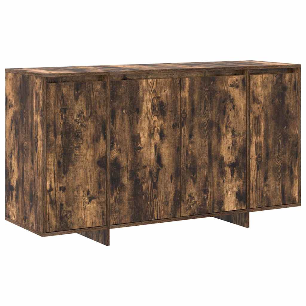 Sideboard Røget Eg 135 X 41 X 69 Cm Konstrueret Træ - Billede 2