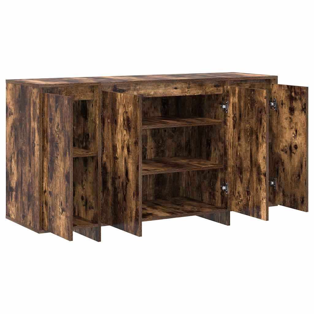 Sideboard Røget Eg 135 X 41 X 69 Cm Konstrueret Træ - Billede 5