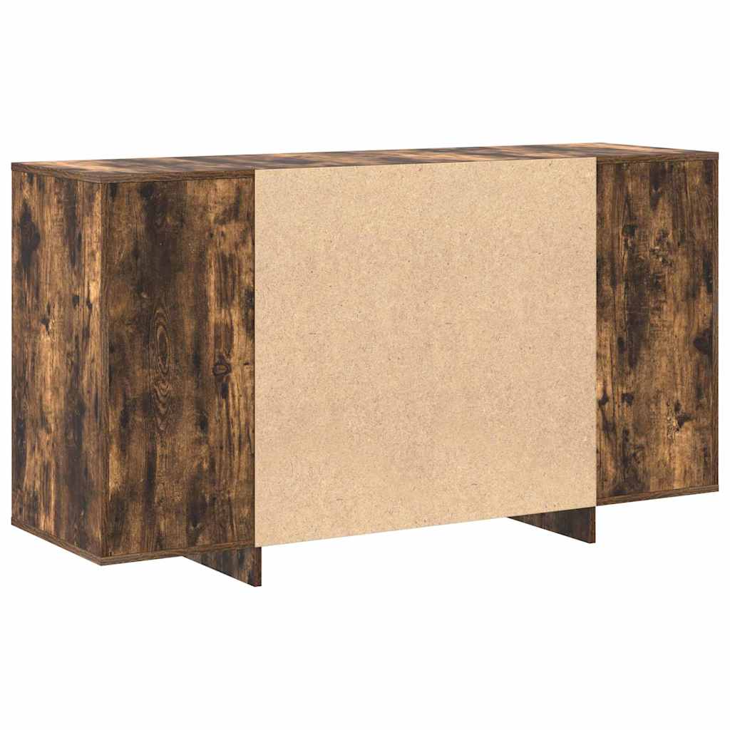 Sideboard Røget Eg 135 X 41 X 69 Cm Konstrueret Træ - Billede 8