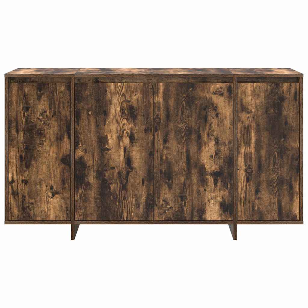 Sideboard Røget Eg 135 X 41 X 69 Cm Konstrueret Træ - Billede 6
