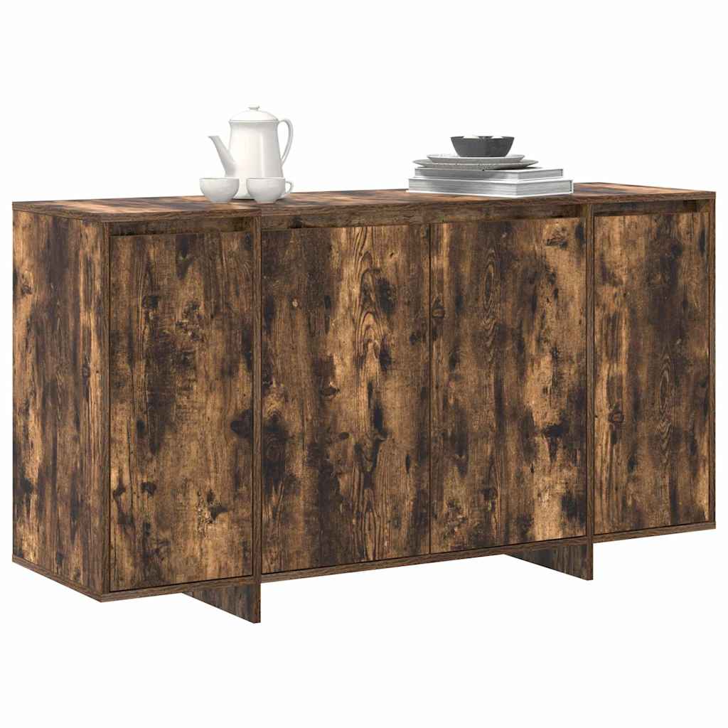 Sideboard Røget Eg 135 X 41 X 69 Cm Konstrueret Træ - Billede 3