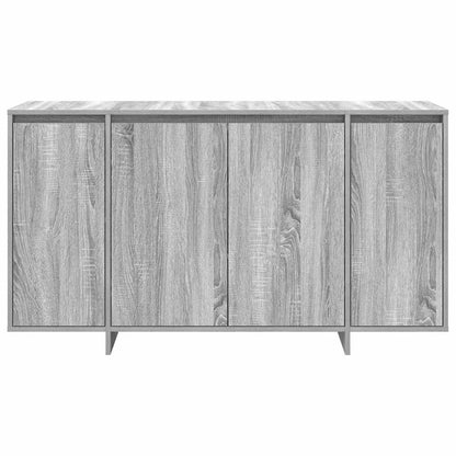 Sideboard Grå Sonoma-eg 135 X 41 X 69 Cm Konstrueret Træ - Billede 6