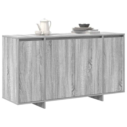 Sideboard Grå Sonoma-eg 135 X 41 X 69 Cm Konstrueret Træ - Billede 3