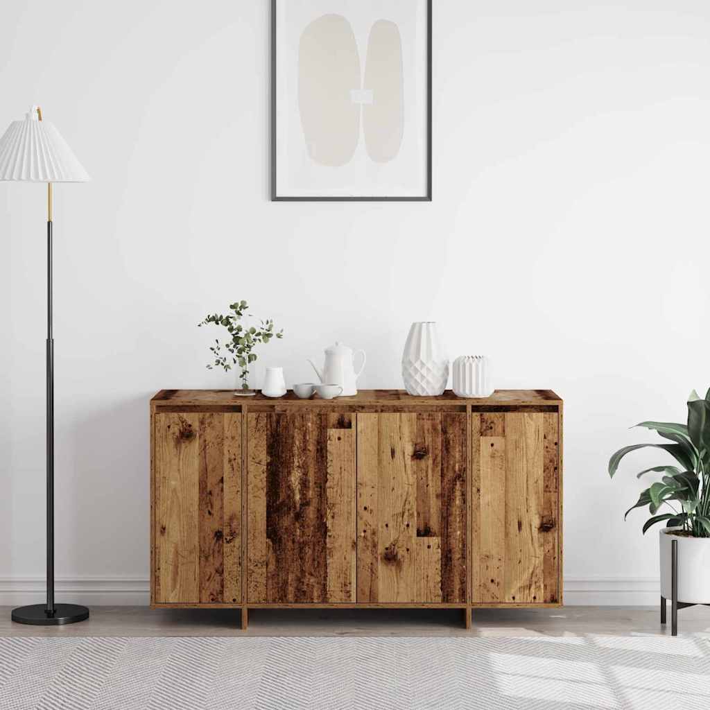 Sideboard Gammelt Træ 135 X 41 X 69 Cm Konstrueret Træ - Billede 4