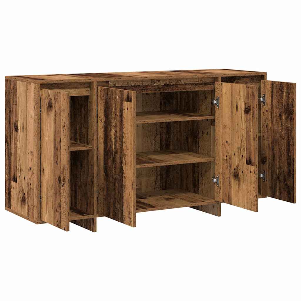 Sideboard Gammelt Træ 135 X 41 X 69 Cm Konstrueret Træ - Billede 5