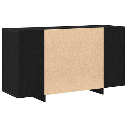 Sideboard Sort Eg 135 X 41 X 69 Cm Konstrueret Træ - Billede 8