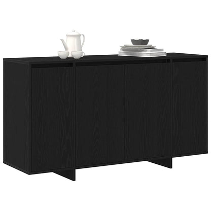 Sideboard Sort Eg 135 X 41 X 69 Cm Konstrueret Træ - Billede 3
