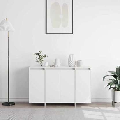 Sideboard Hvid 120 X 41 X 75 Cm Konstrueret Træ - Billede 4