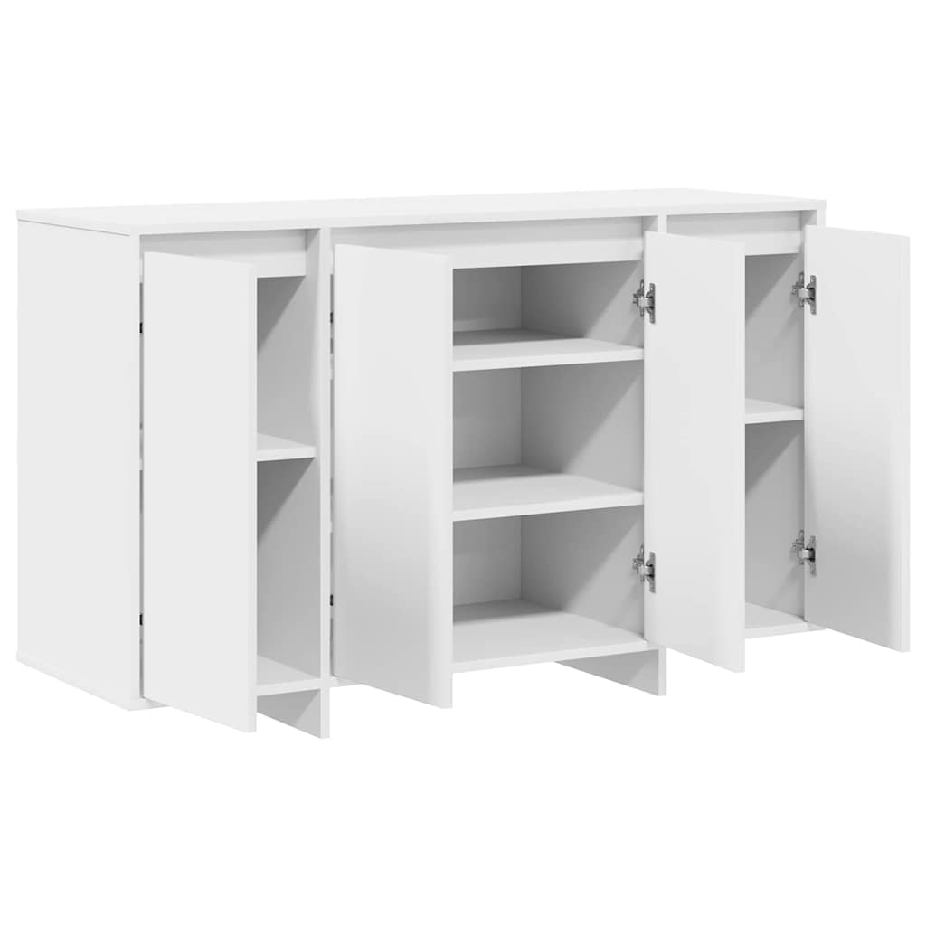 Sideboard Hvid 120 X 41 X 75 Cm Konstrueret Træ - Billede 5