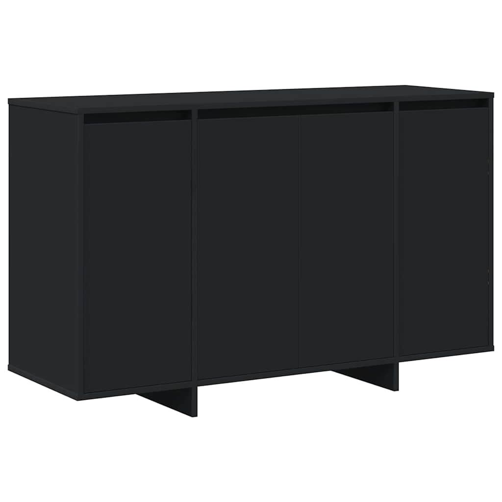 Sideboard Sort 120 X 41 X 75 Cm Konstrueret Træ - Billede 2