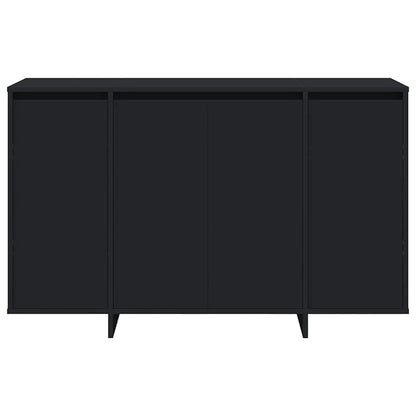 Sideboard Sort 120 X 41 X 75 Cm Konstrueret Træ - Billede 6