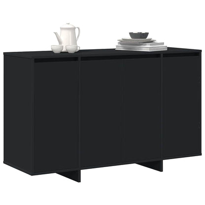Sideboard Sort 120 X 41 X 75 Cm Konstrueret Træ - Billede 3