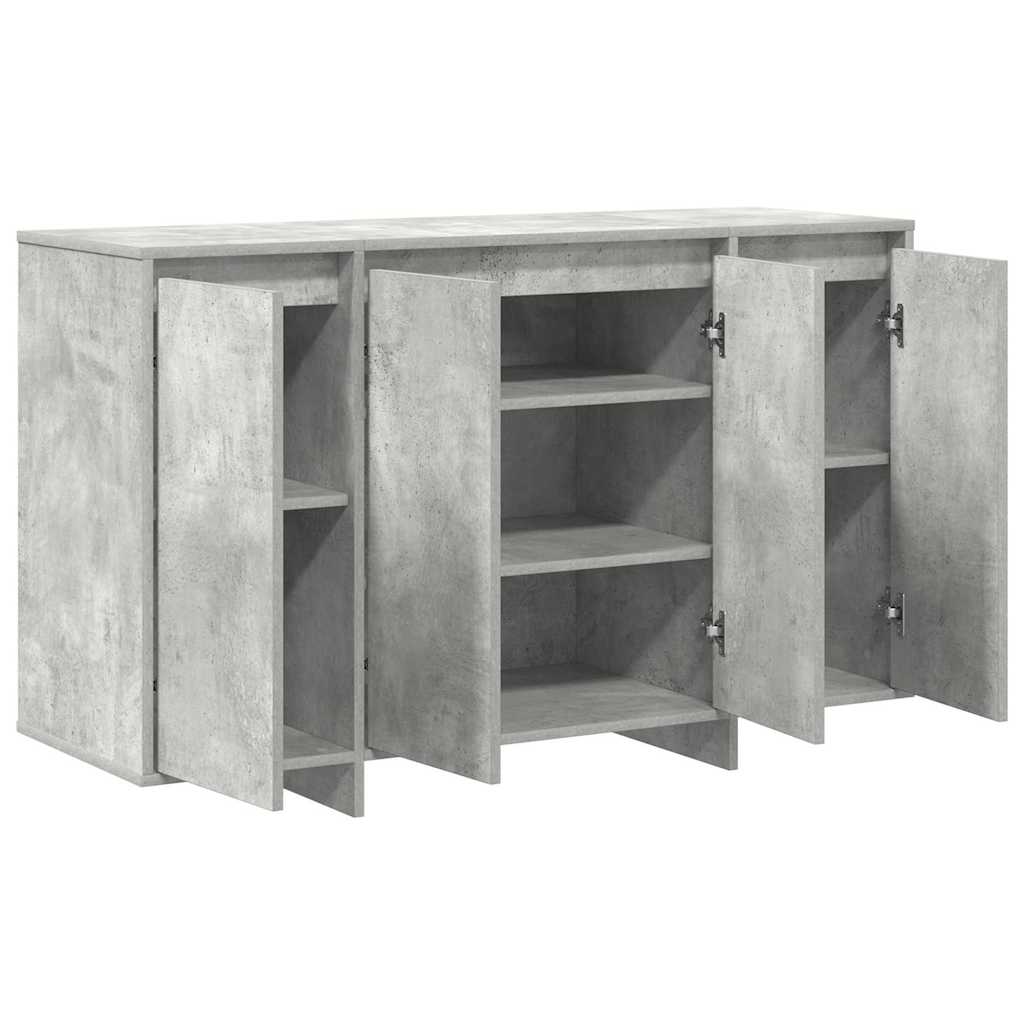 Sideboard Betongrå 120 X 41 X 75 Cm Konstrueret Træ - Billede 5