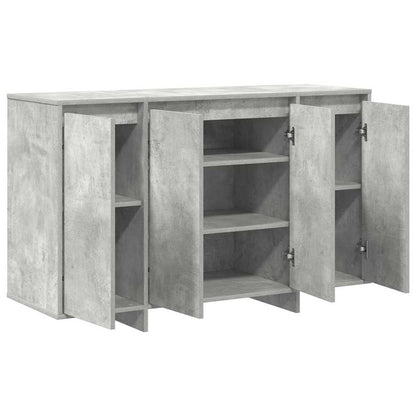 Sideboard Betongrå 120 X 41 X 75 Cm Konstrueret Træ - Billede 5